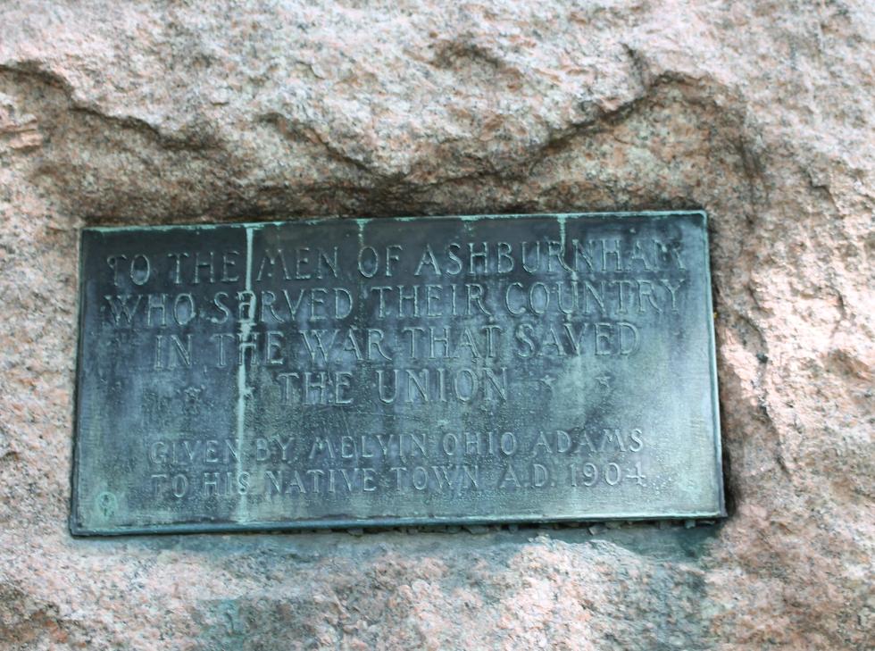 Ashburnham Mass Civil War Memorial
