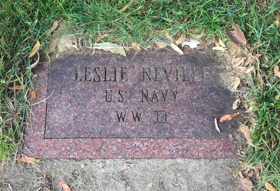 Bedford Massachusetts - Leslie Neville US Navy World War II Memorial
