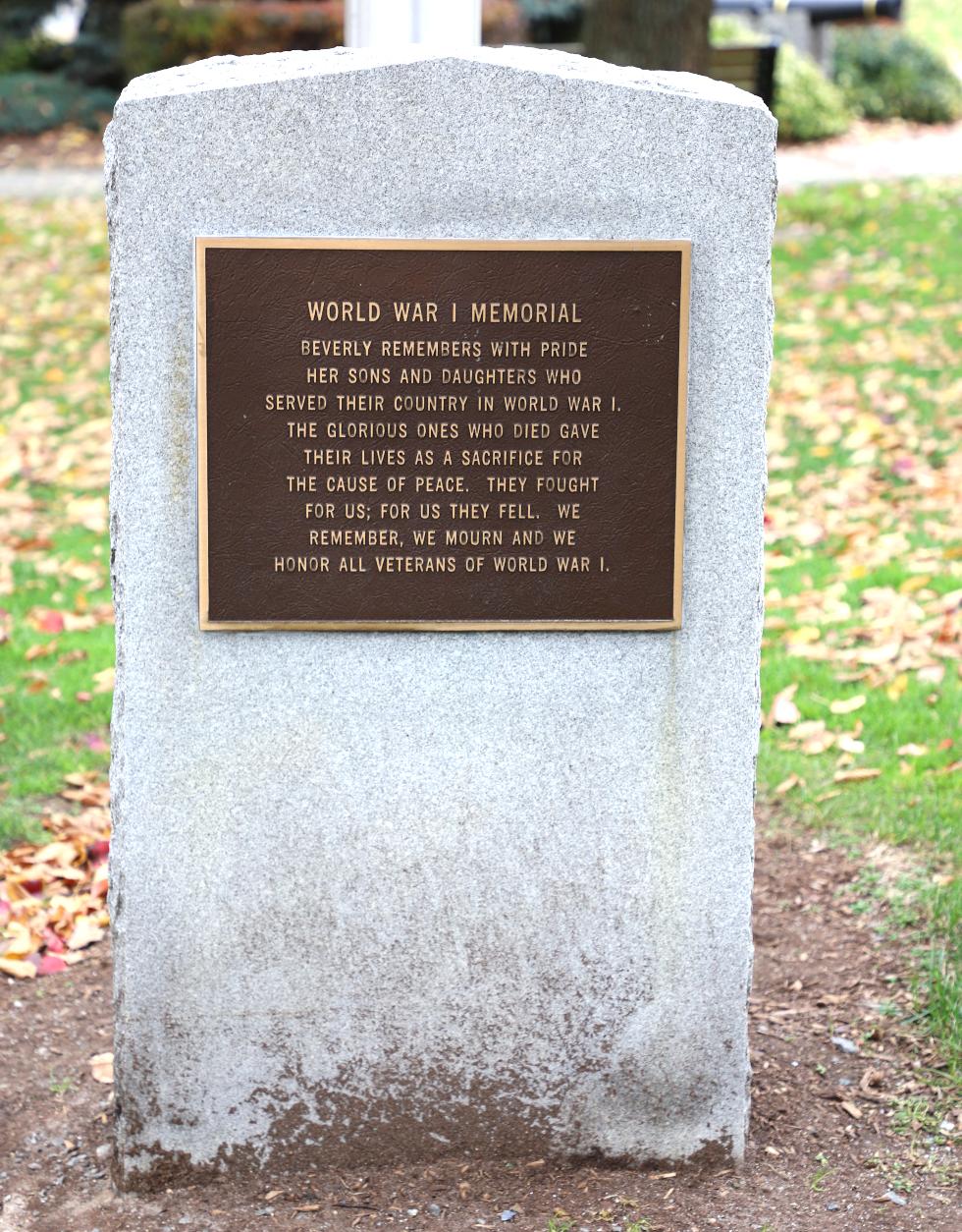 Beverly Massachusetts World War I Veterans Memorial
