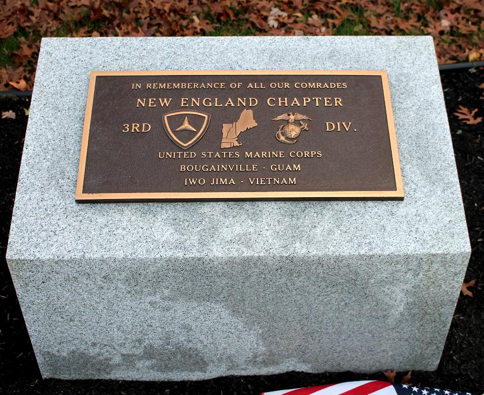 Bourne Mass National Cemetery - United States Marine Corps - 3rd Division Memorial