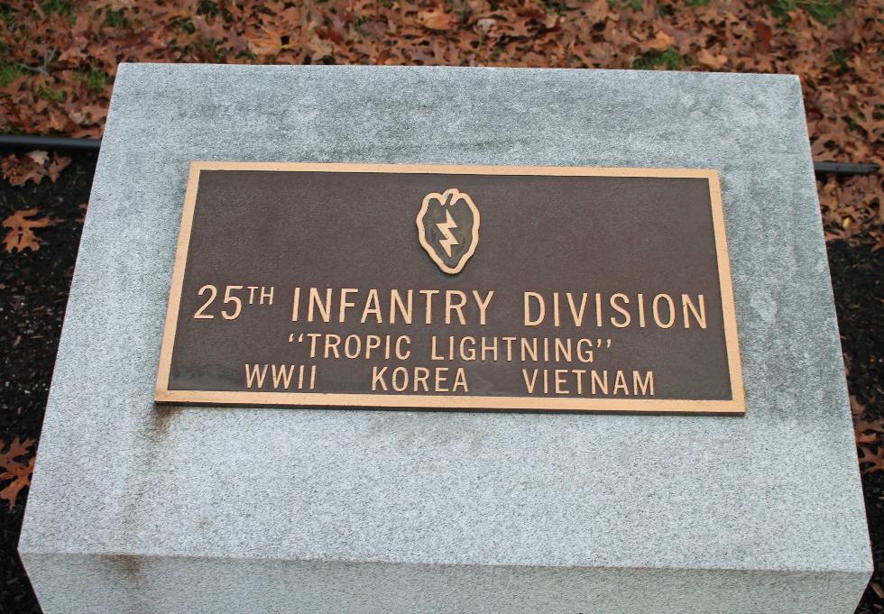 Bourne Mass National Cemetery - 25th Infantry Division Memorial