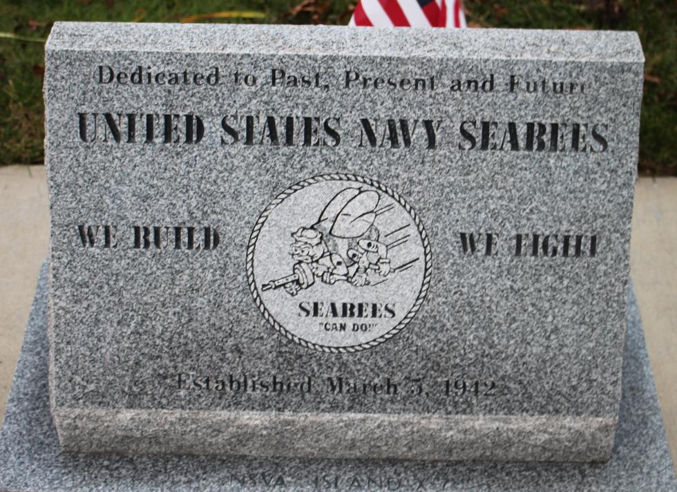 Bourne Mass National Cemetery - United States Navy Seabees Memorial