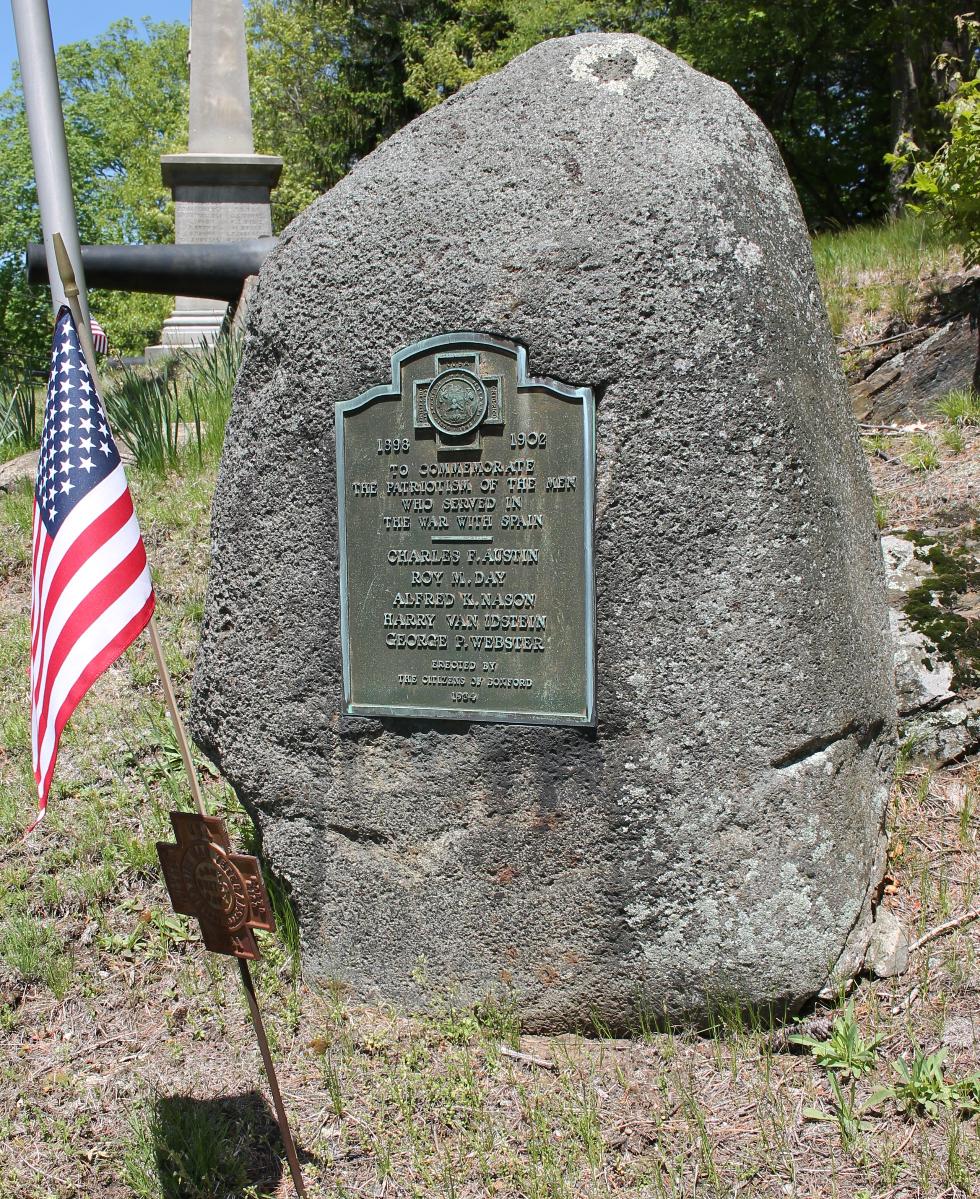 Boxford Massachusetts Spanish-American War Veterans Memorial
