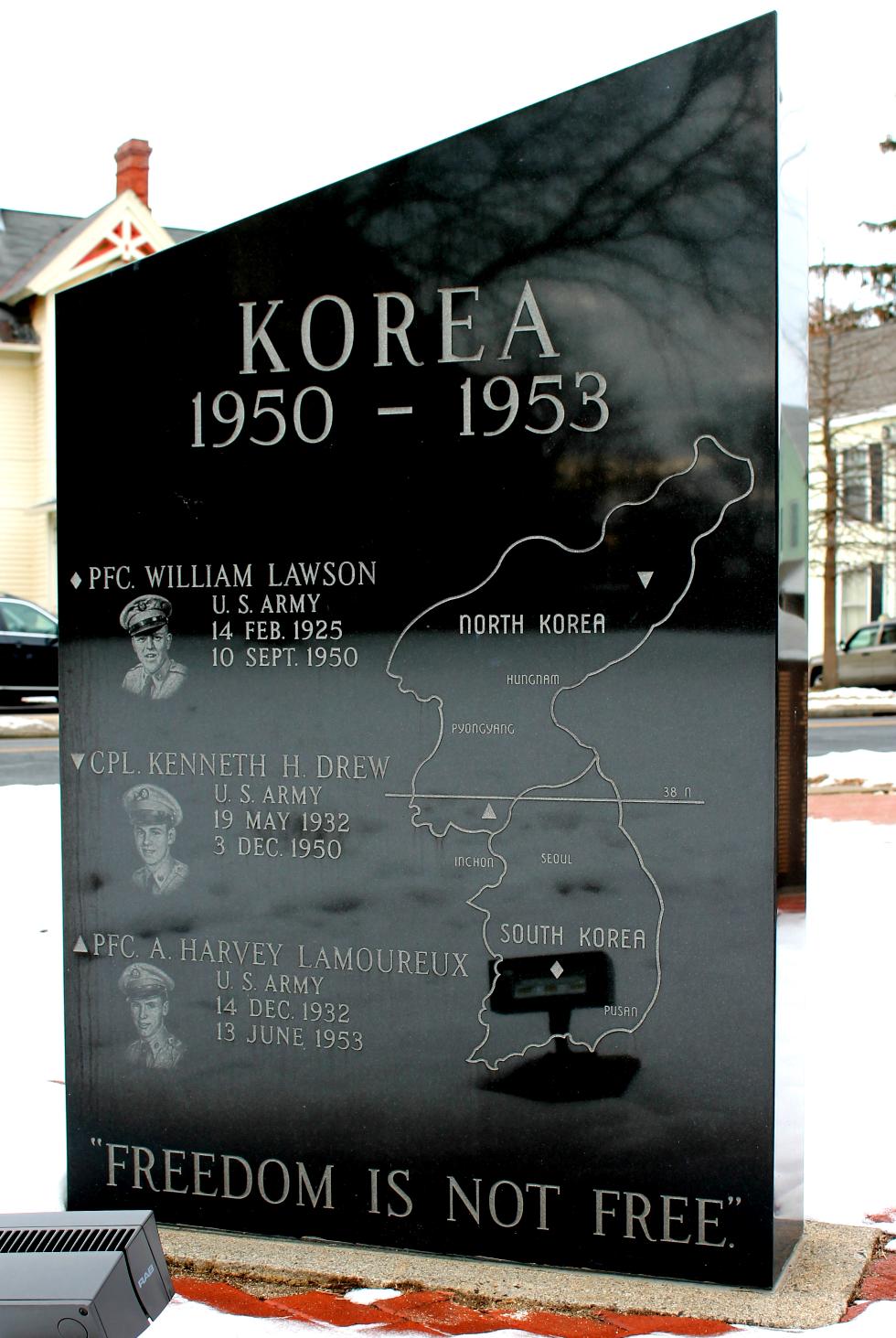Easthampton Massachusetts Korean War Veterans Memorial