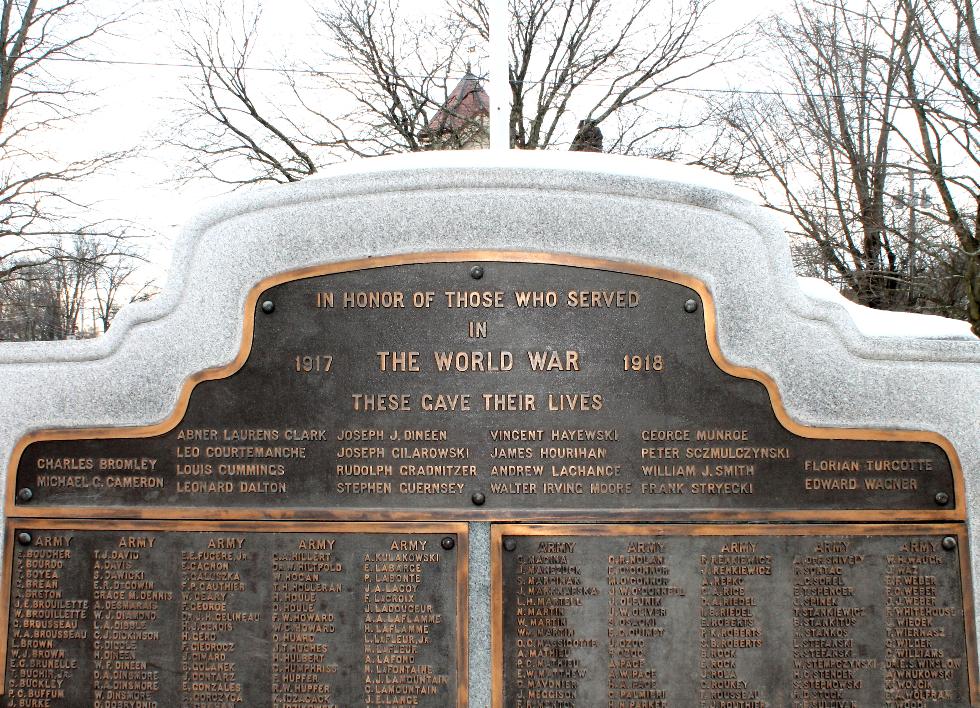 Easthampton Massachusetts World War I Veterans Memorial