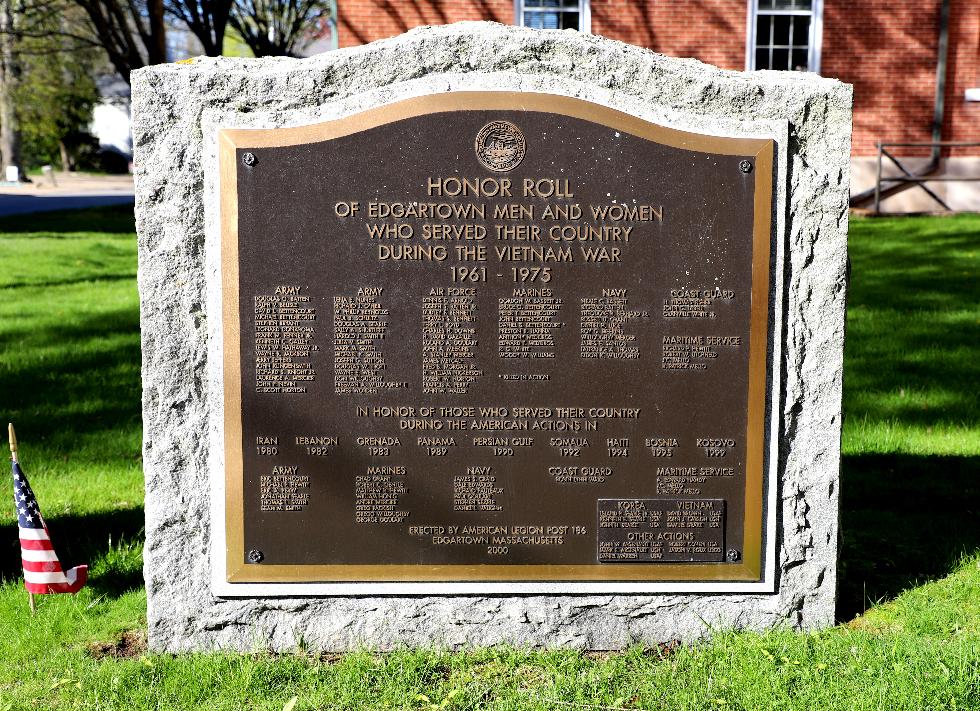Edgartown Massachusetts Vietnam War Veterans Memorial