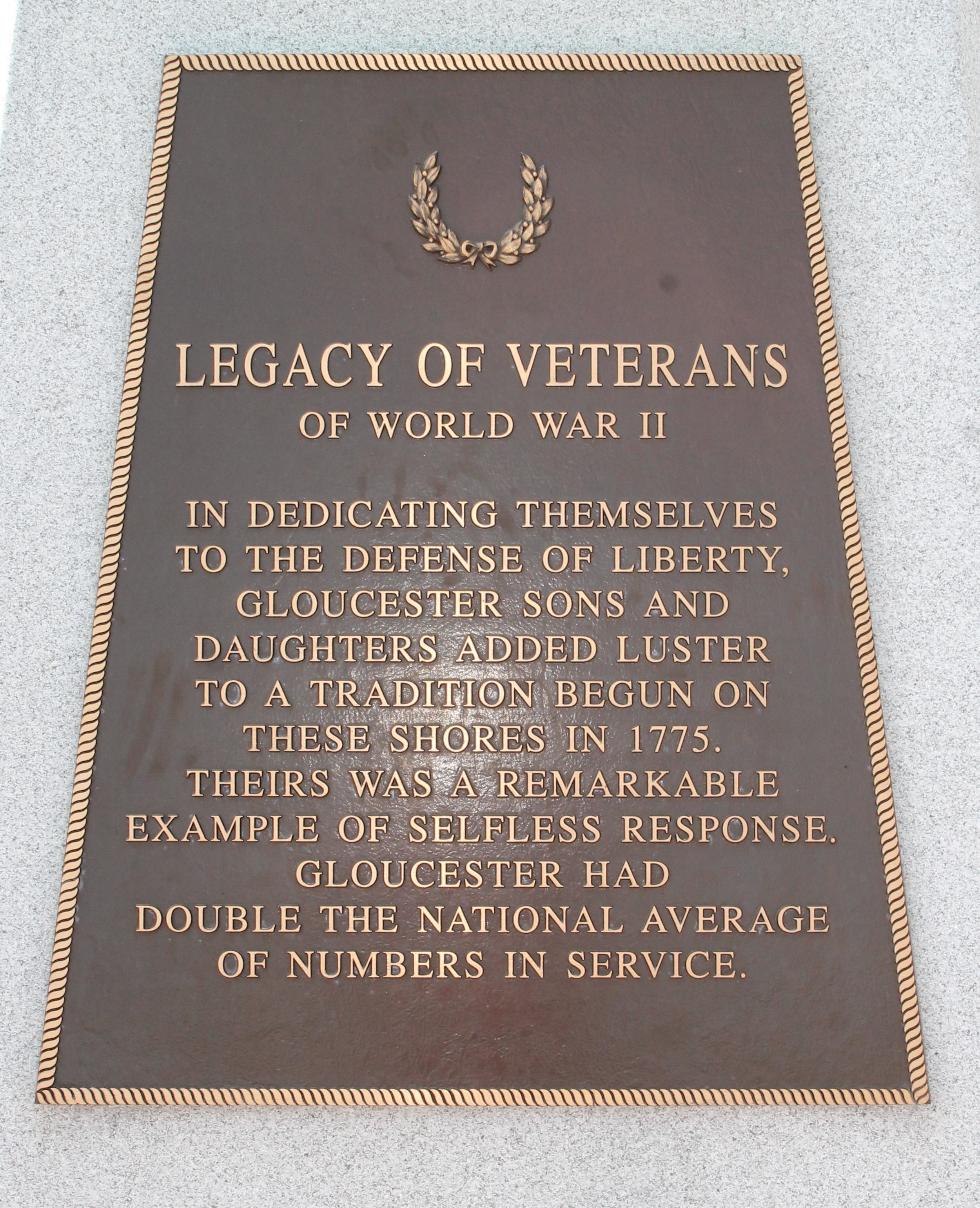 Gloucester Massachusetts World War II Veterans Memorial