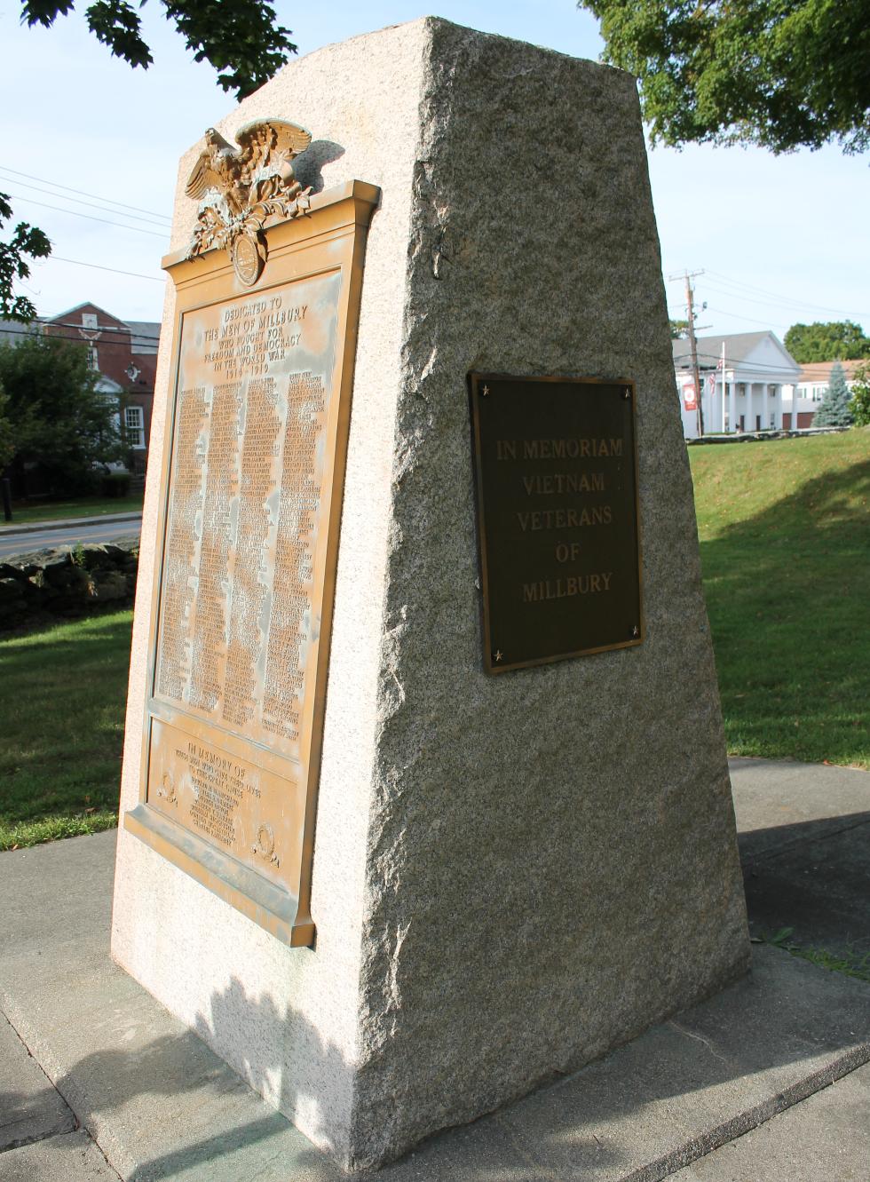 Millbury Massachusetts World War I Veterans Memorial