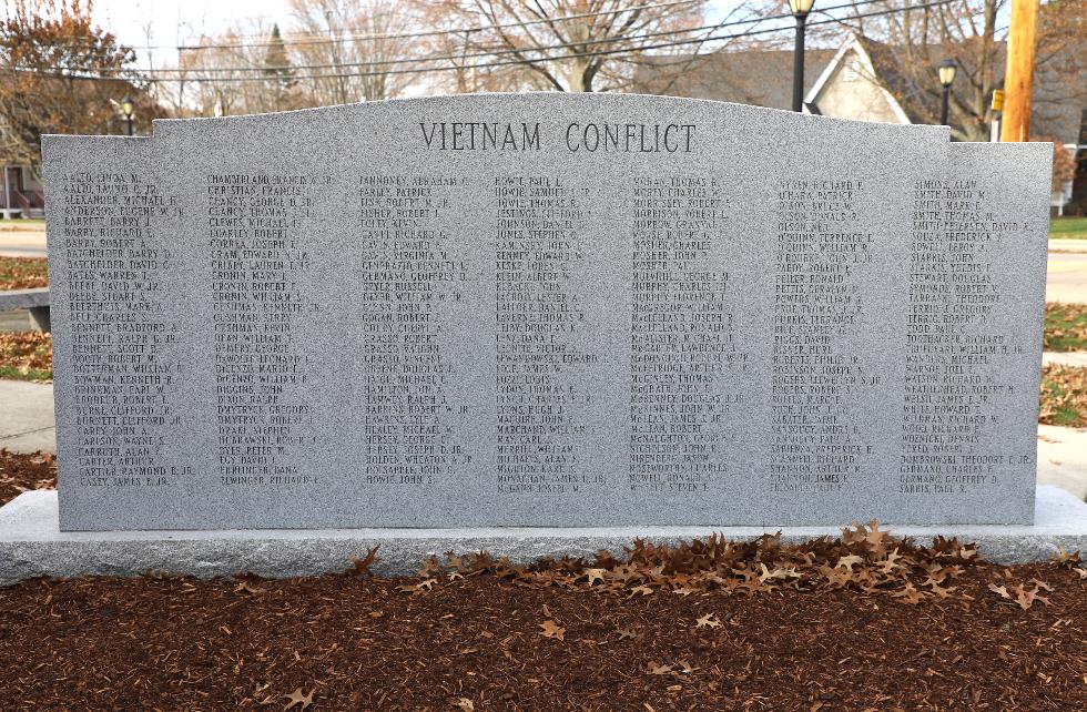 Millis Massachusetts Vietnam War Veterans Memorial