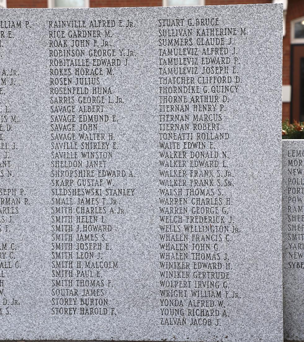 Millis Massachusetts World War II Veterans Memorial