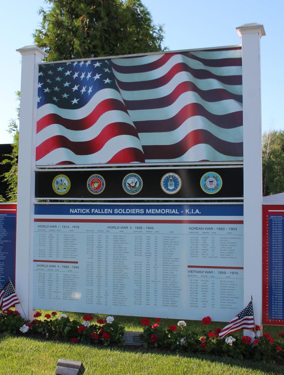 Natick Massachusetts Fallen Soldiers Memorial
