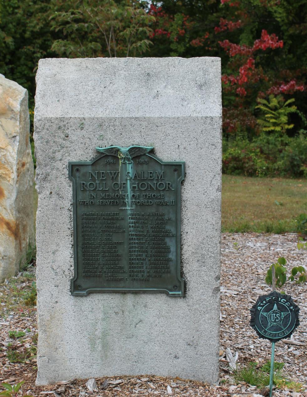 New Salem Massachusetts World War II Veterans Memorial
