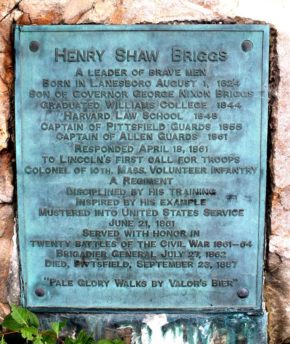 Henry Shaw Briggs Civil War Memorial Pittsfield Massachusetts