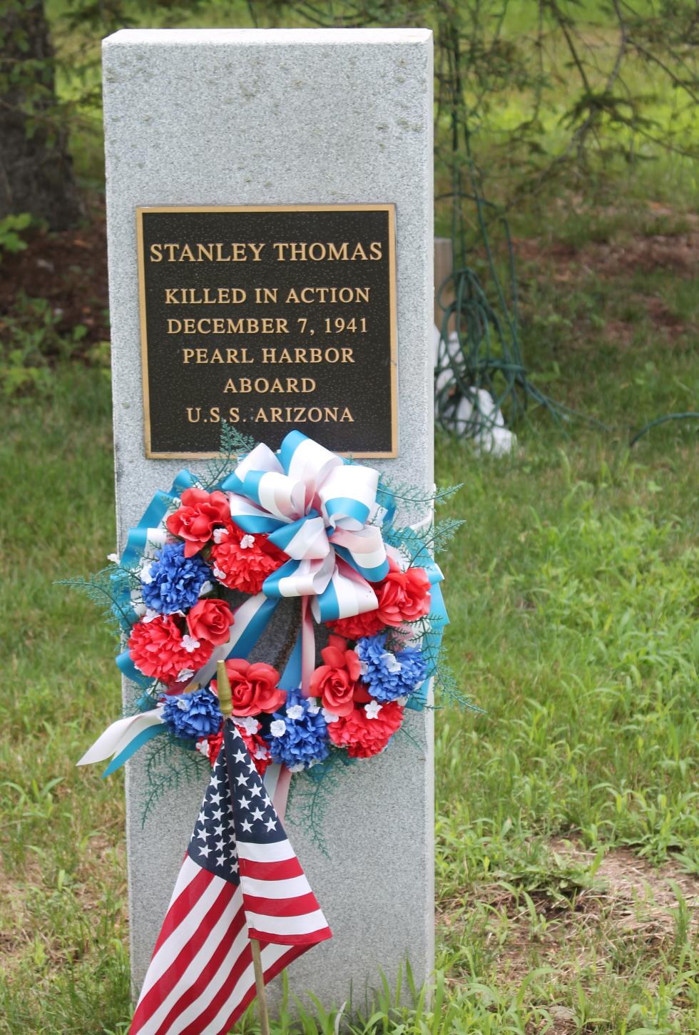 Stanley Thomas - Rockdale Mass Pearl harbor Memorial