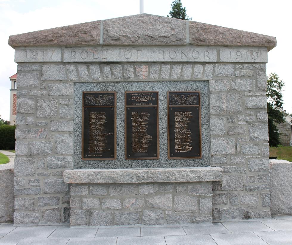 Rockdale Massachusetts World War I Veterans Memorial