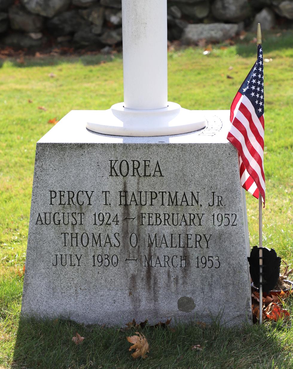 Sherborn Massachusetts Korean War Veterans Memorial
