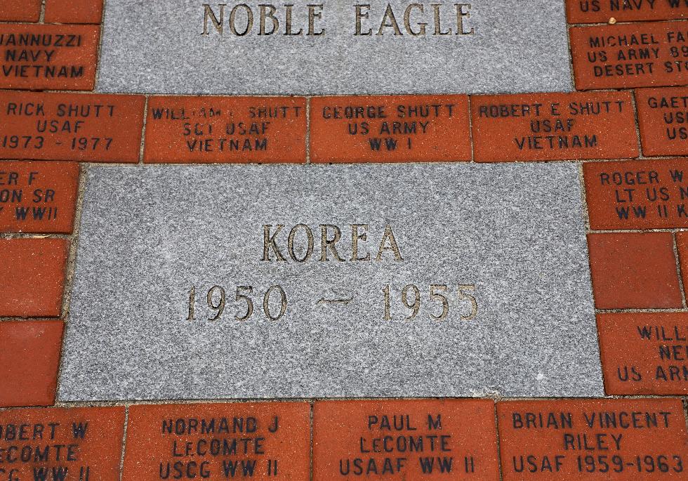 Somerset Massachusetts Veterans Memorial Walkway - Korea