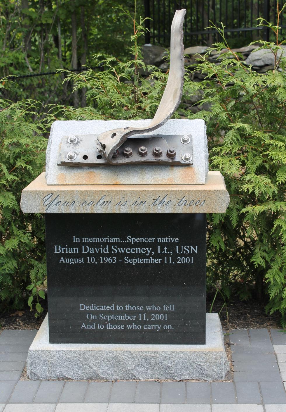 Lt Brian David Sweeney 9-11 Memorial Spencer Mass