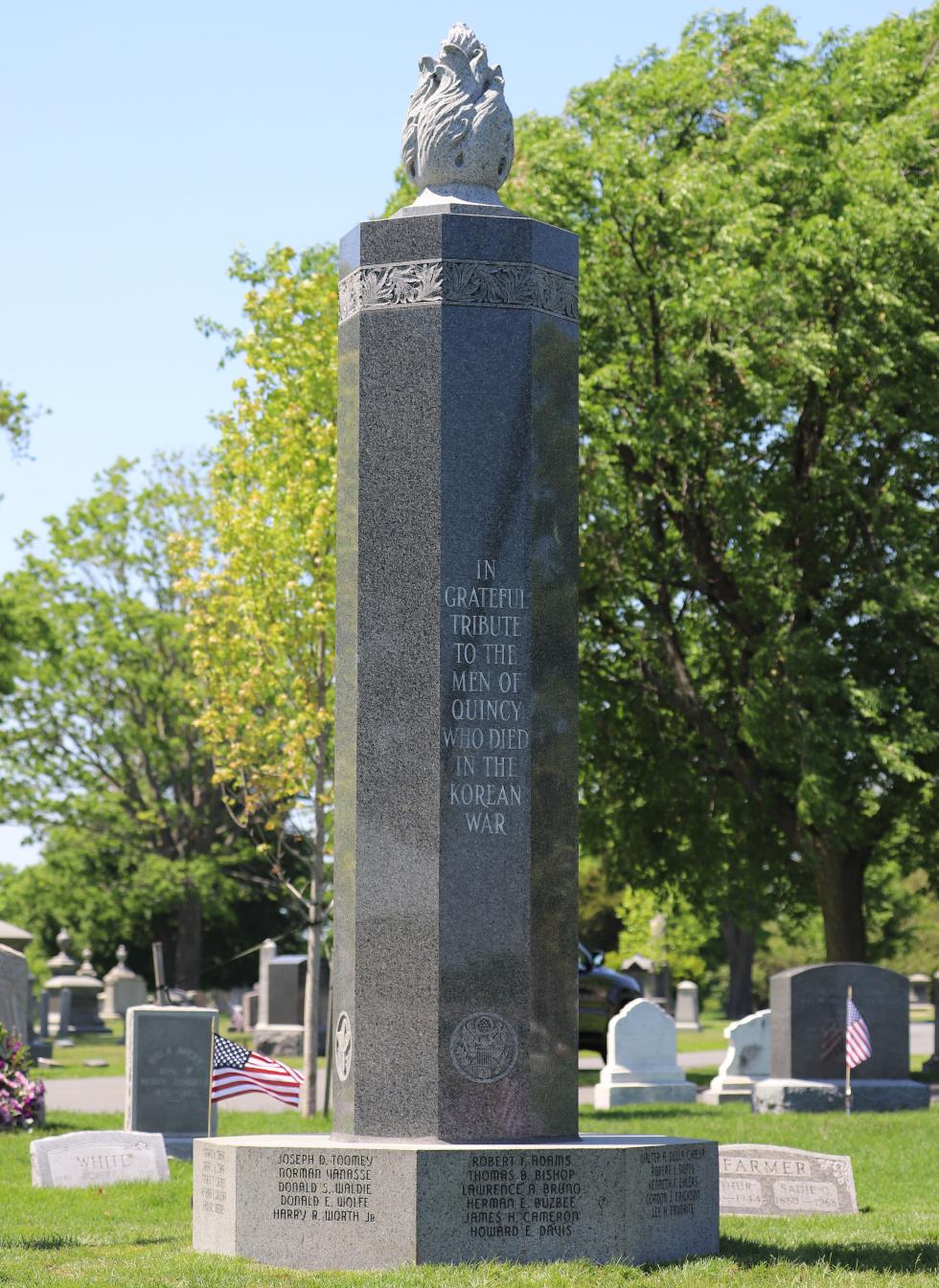 Quincy Massachusetts Korean War Veterans Memorial